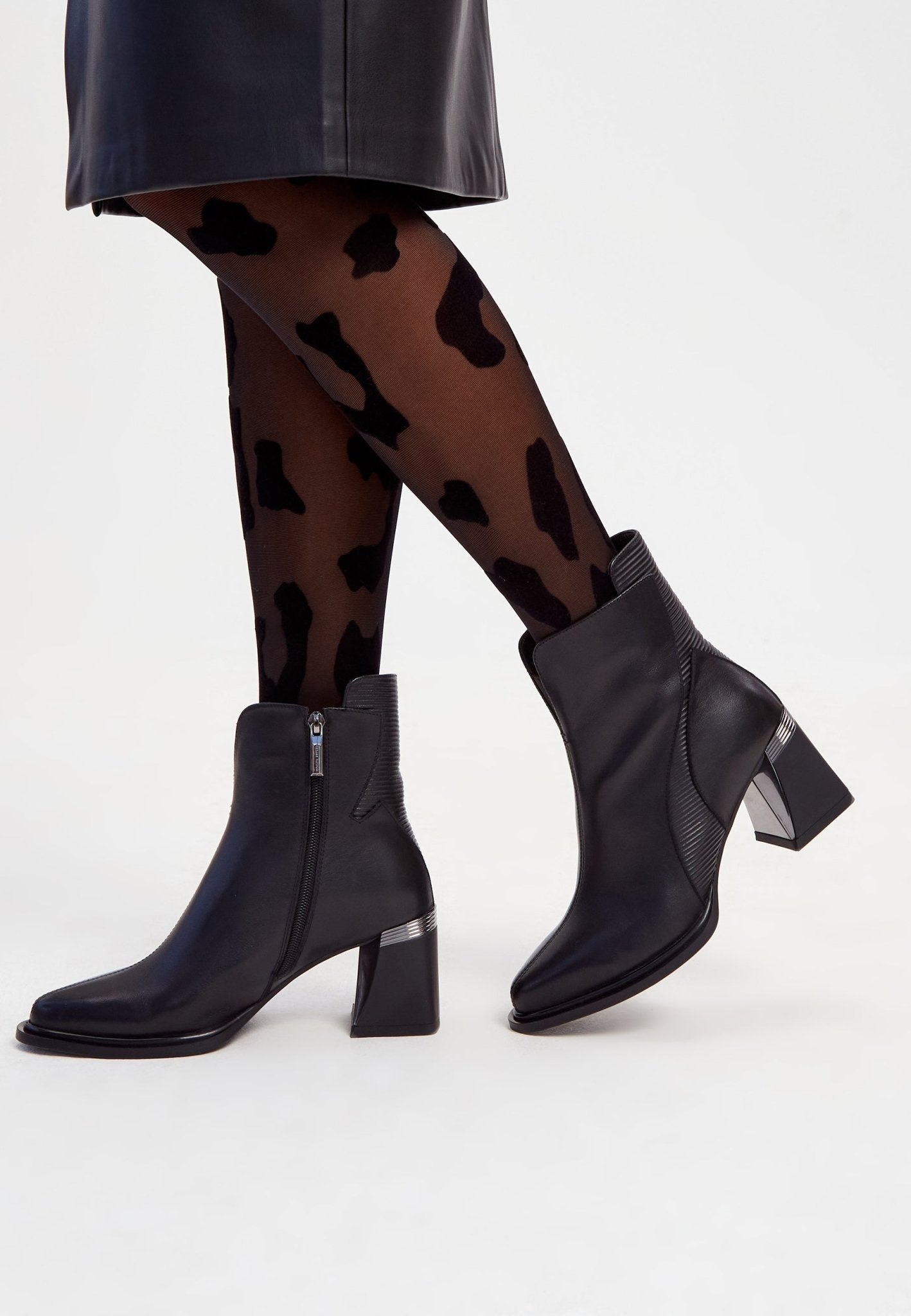 Block Heel Ankle Boots - Cesare Gaspari - Ankle Boots