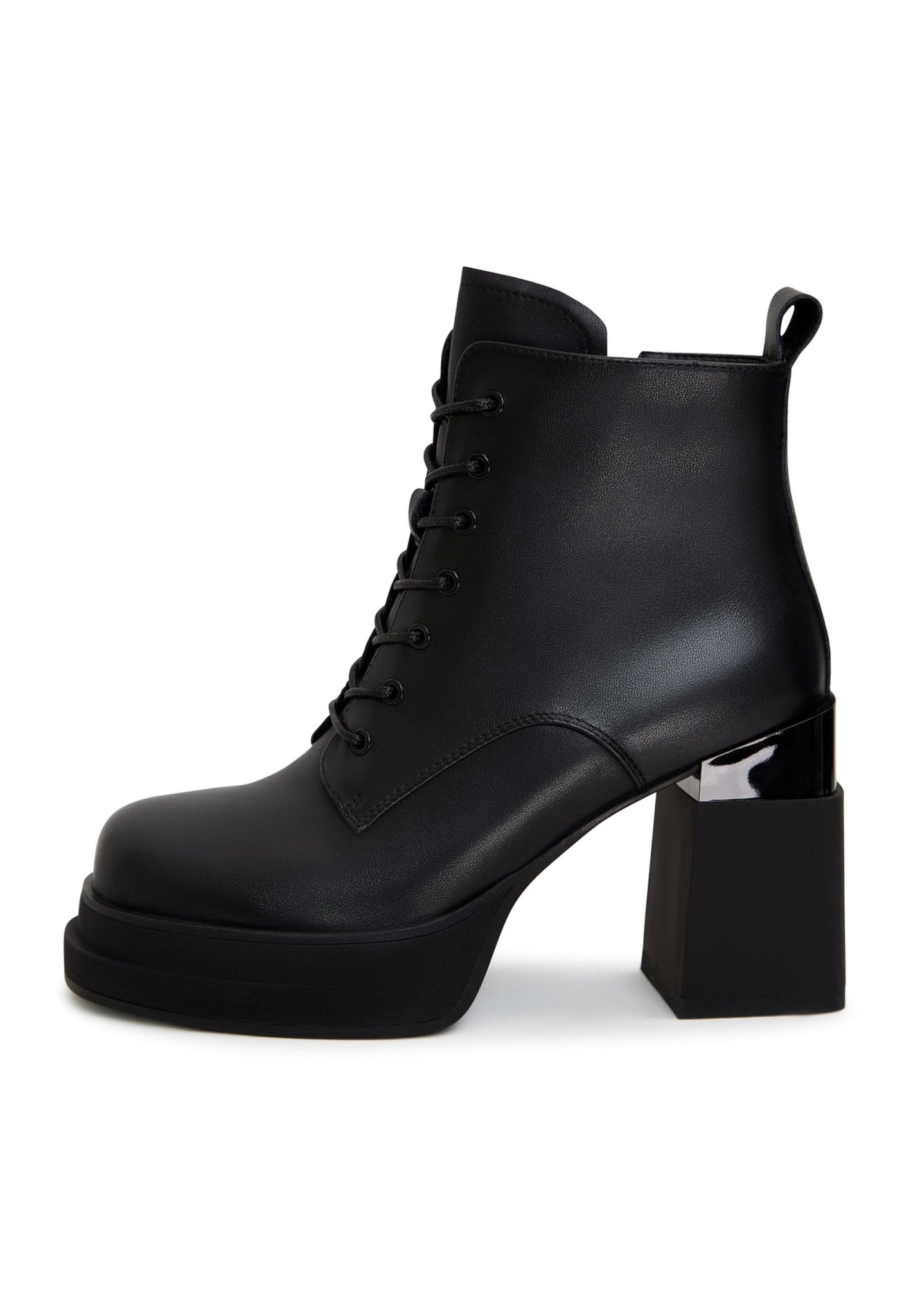 Block Heel Leather Ankle Boots - Cesare Gaspari - Ankle Boots