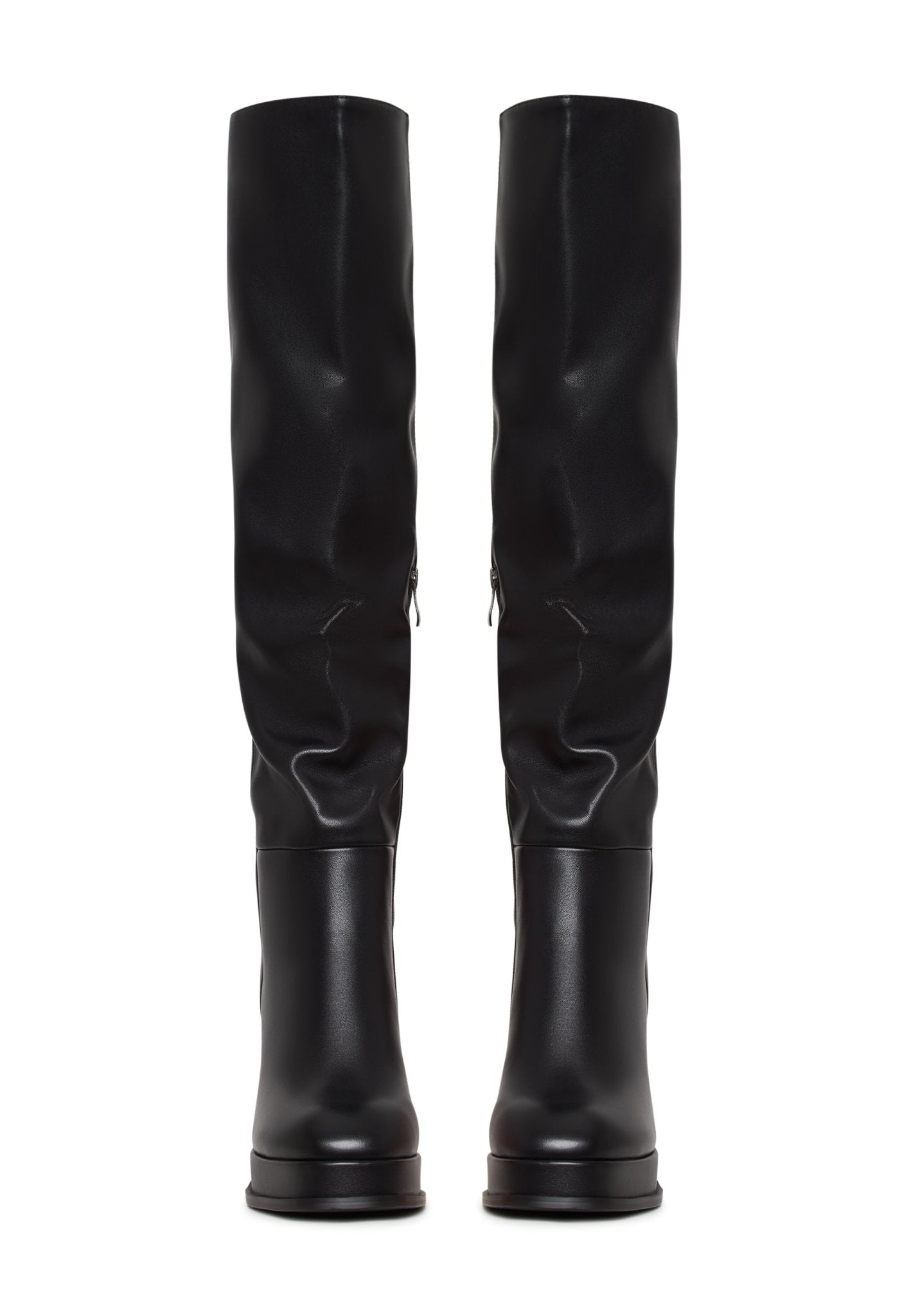 Zara flat heeled over the best sale knee boots