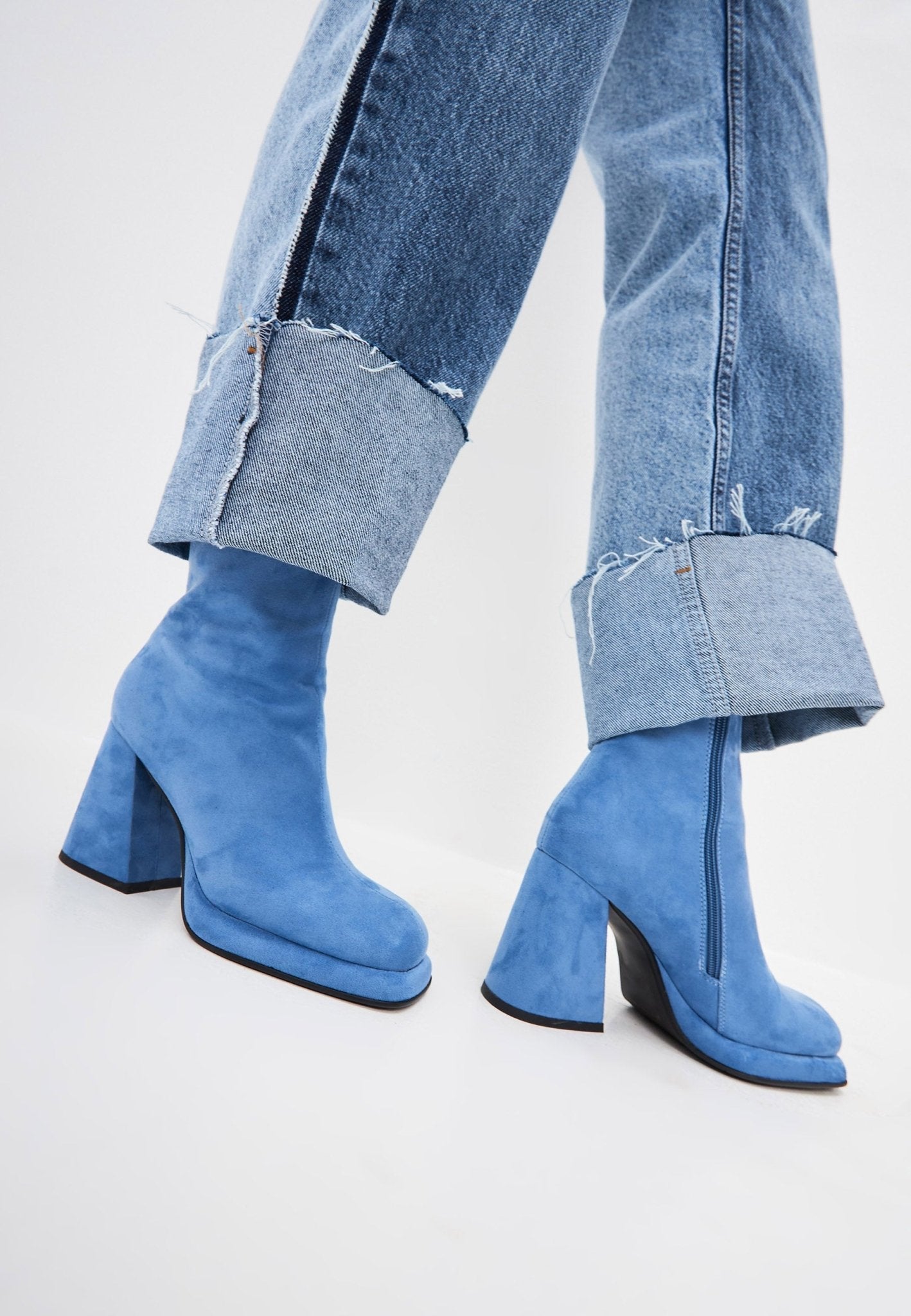 Casual Block Heel Ankle Boots - Cesare Gaspari - Ankle Boots