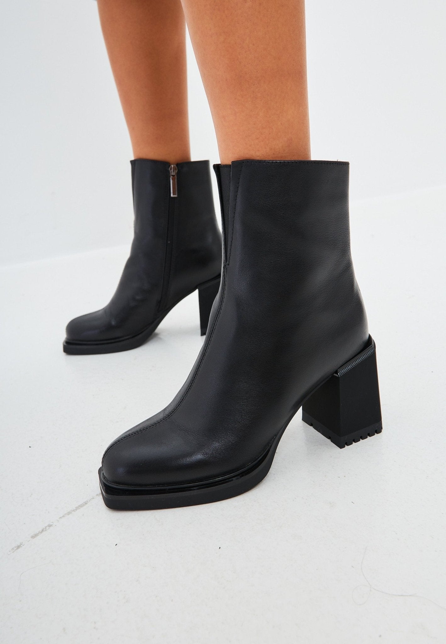 Casual High Heeled Ankle Boots - Cesare Gaspari - Ankle Boots