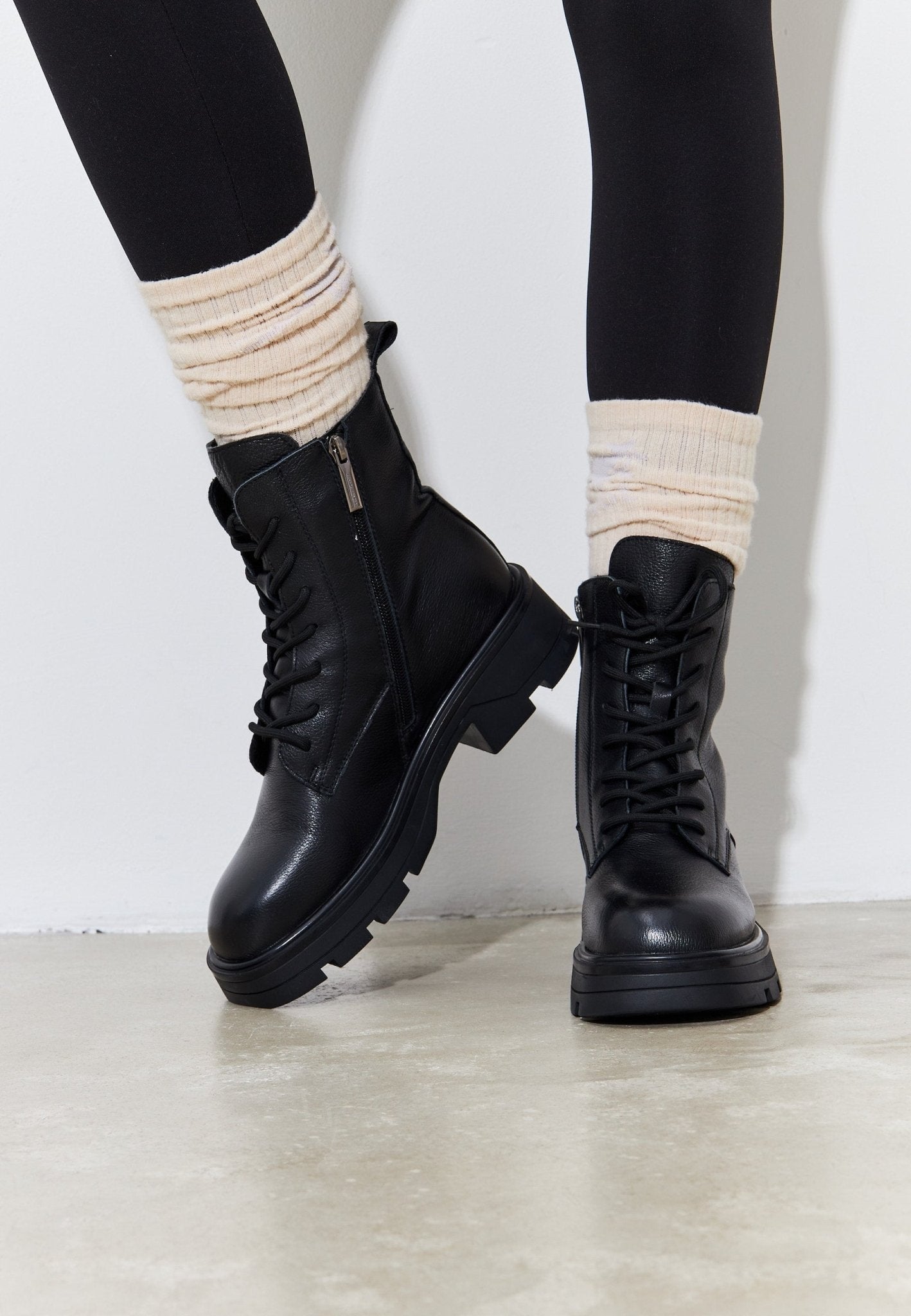 Casual Lace-up Ankle Boots - Cesare Gaspari - Ankle Boots