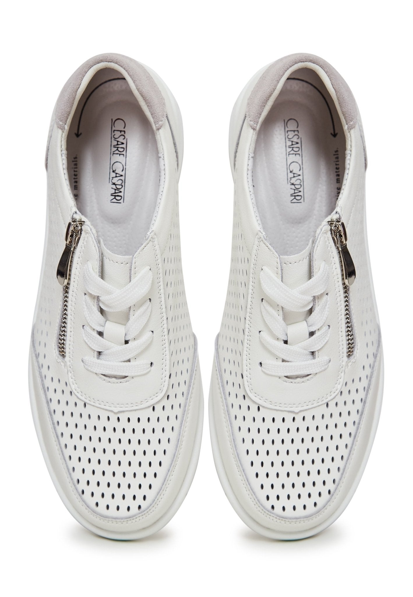 Casual Leather Sneakers - Cesare Gaspari - Sneakers