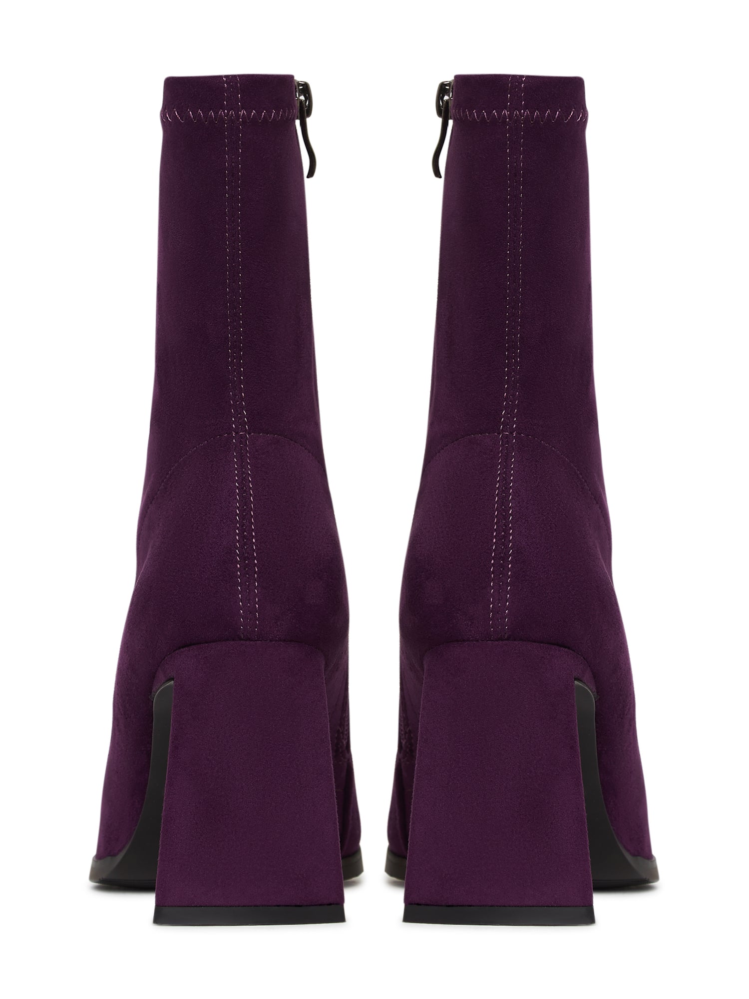 Casual Suede Block Heel Ankle Boots - Cesare Gaspari - Ankle Boots