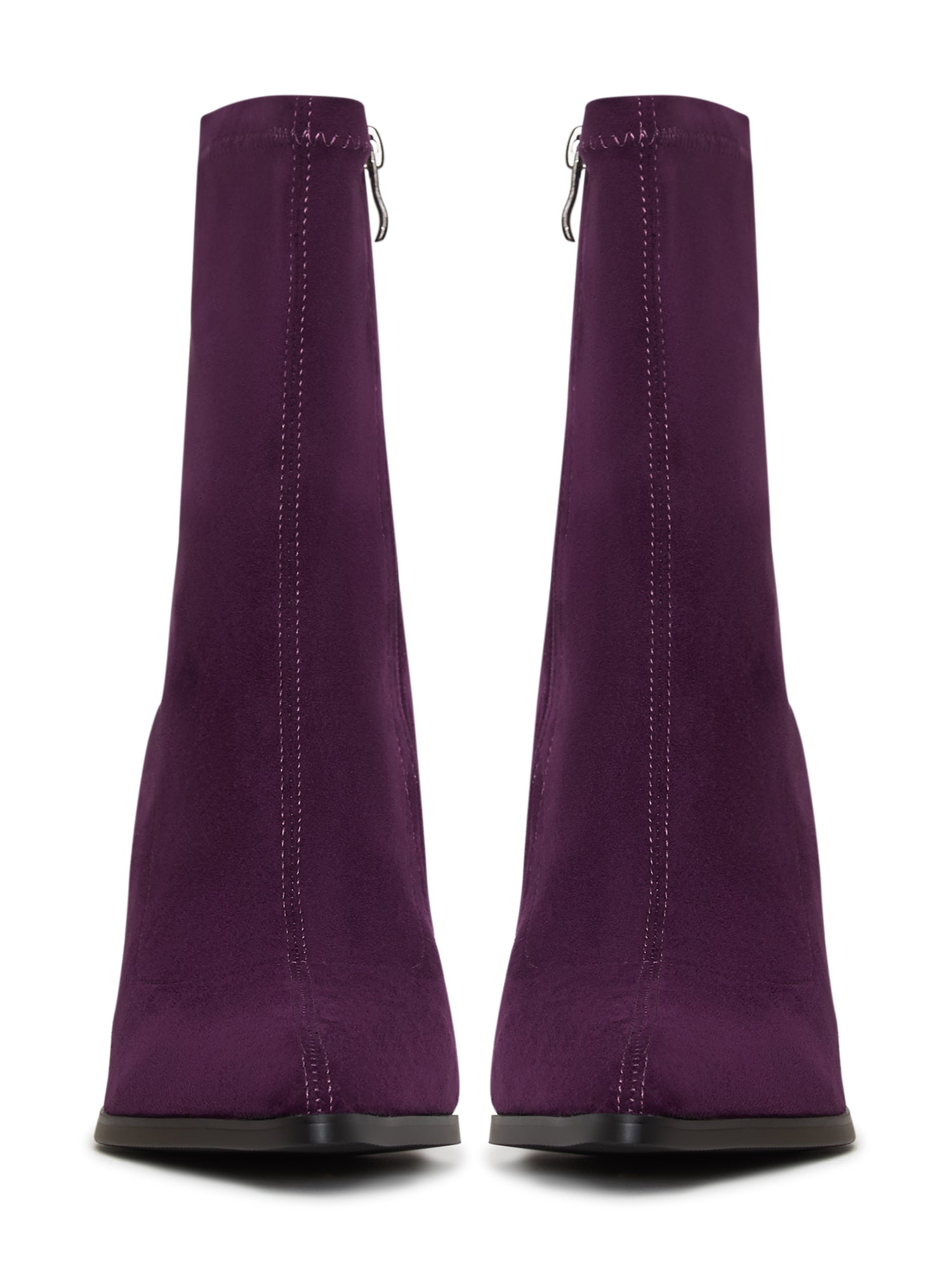 Casual Suede Block Heel Ankle Boots - Cesare Gaspari - Ankle Boots