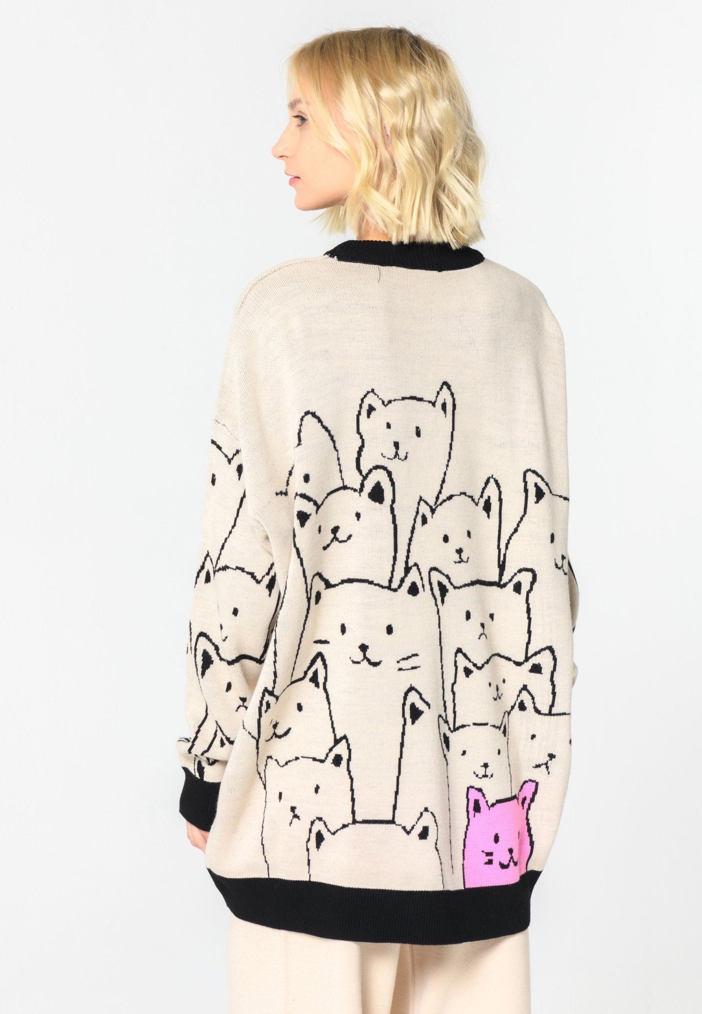 CG Cat Oversized Jumper - Cesare Gaspari -