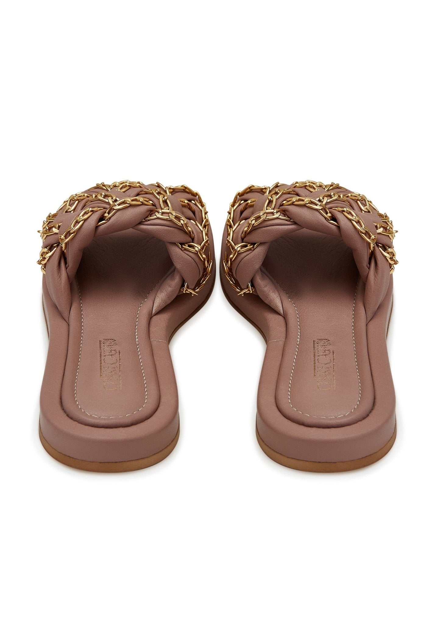 Chain Leather Sandals - Cesare Gaspari - Sandals