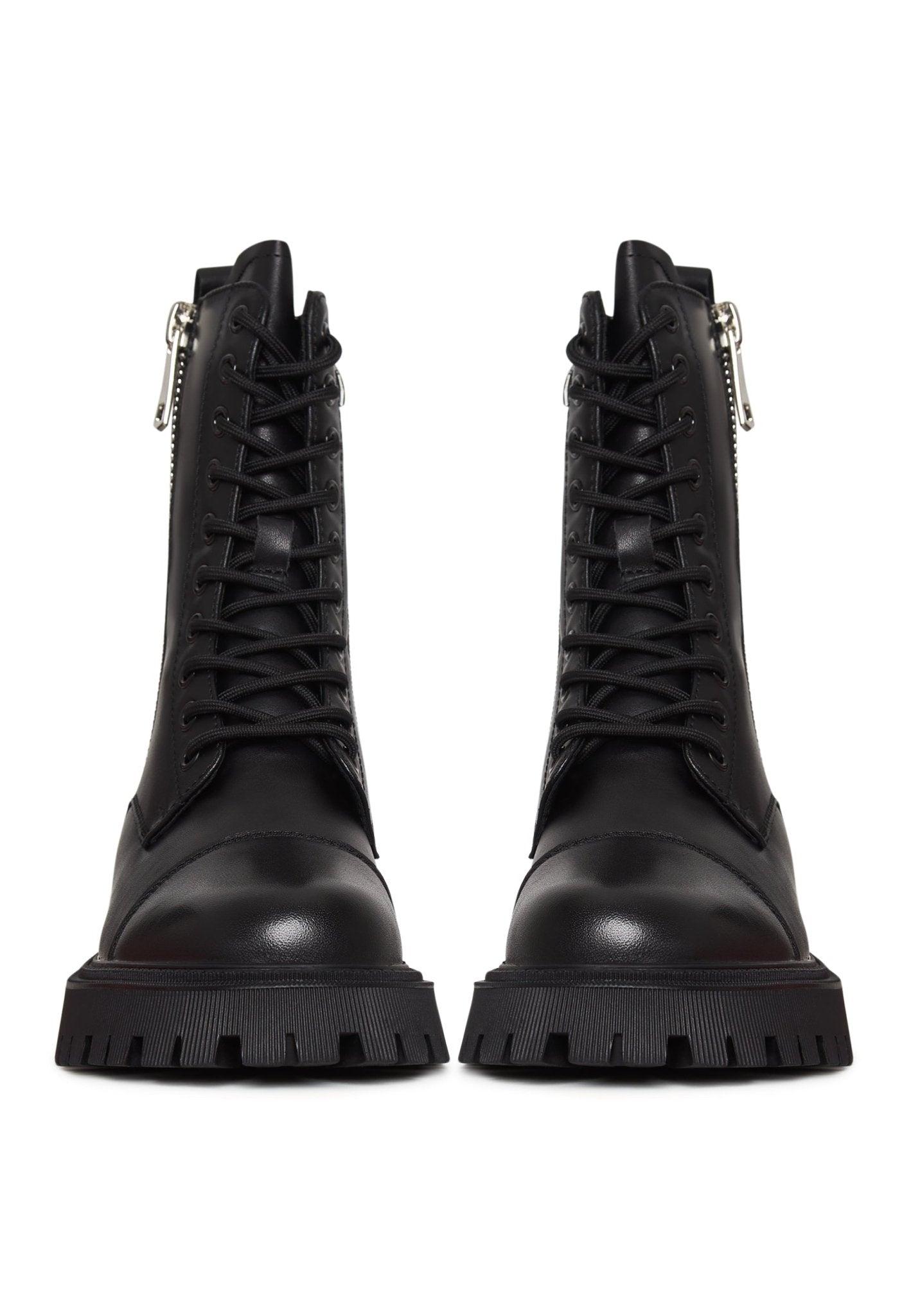 Classic Leather Platform Ankle Boots - Cesare Gaspari - Ankle Boots