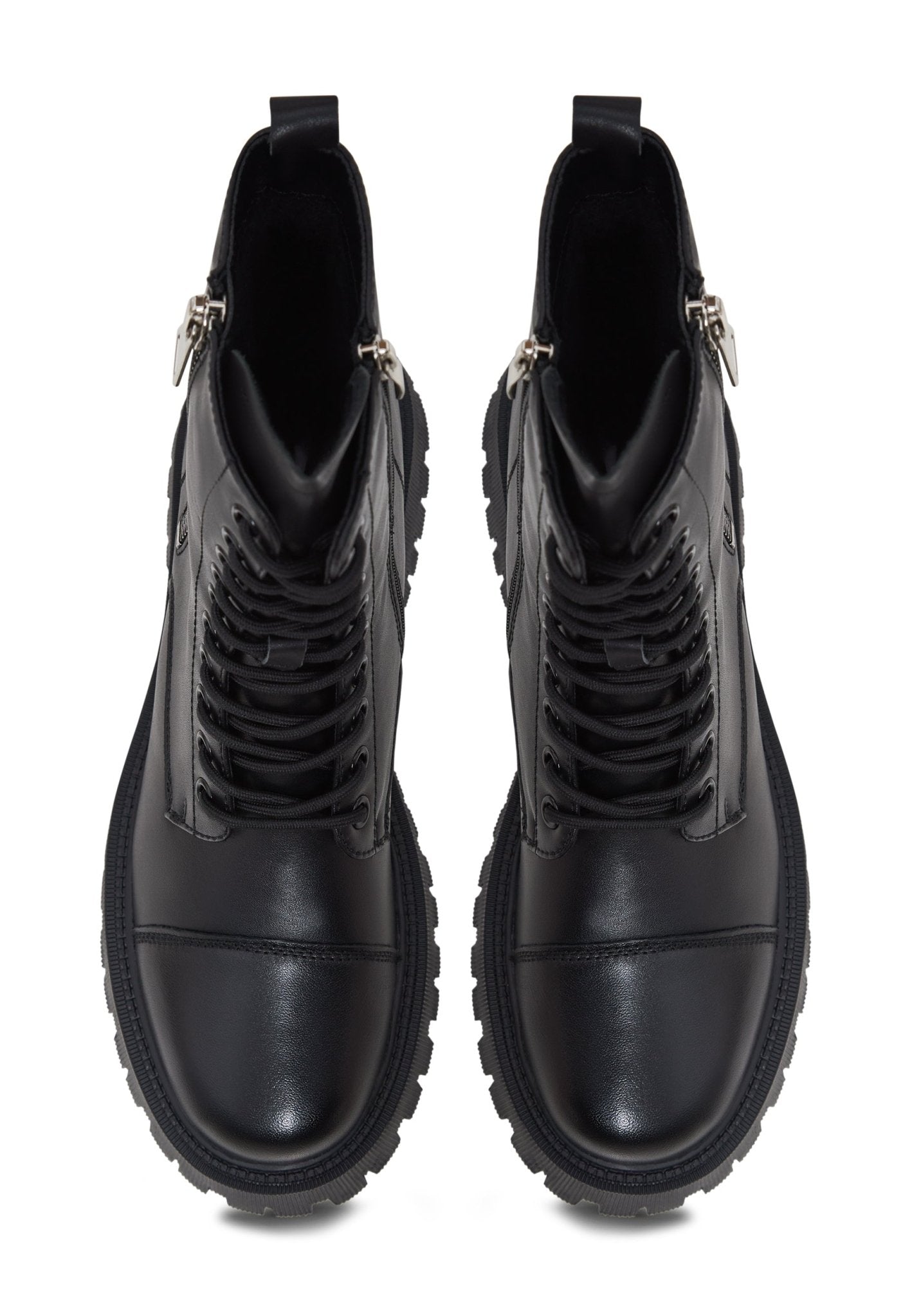 Classic Leather Platform Ankle Boots - Cesare Gaspari - Ankle Boots