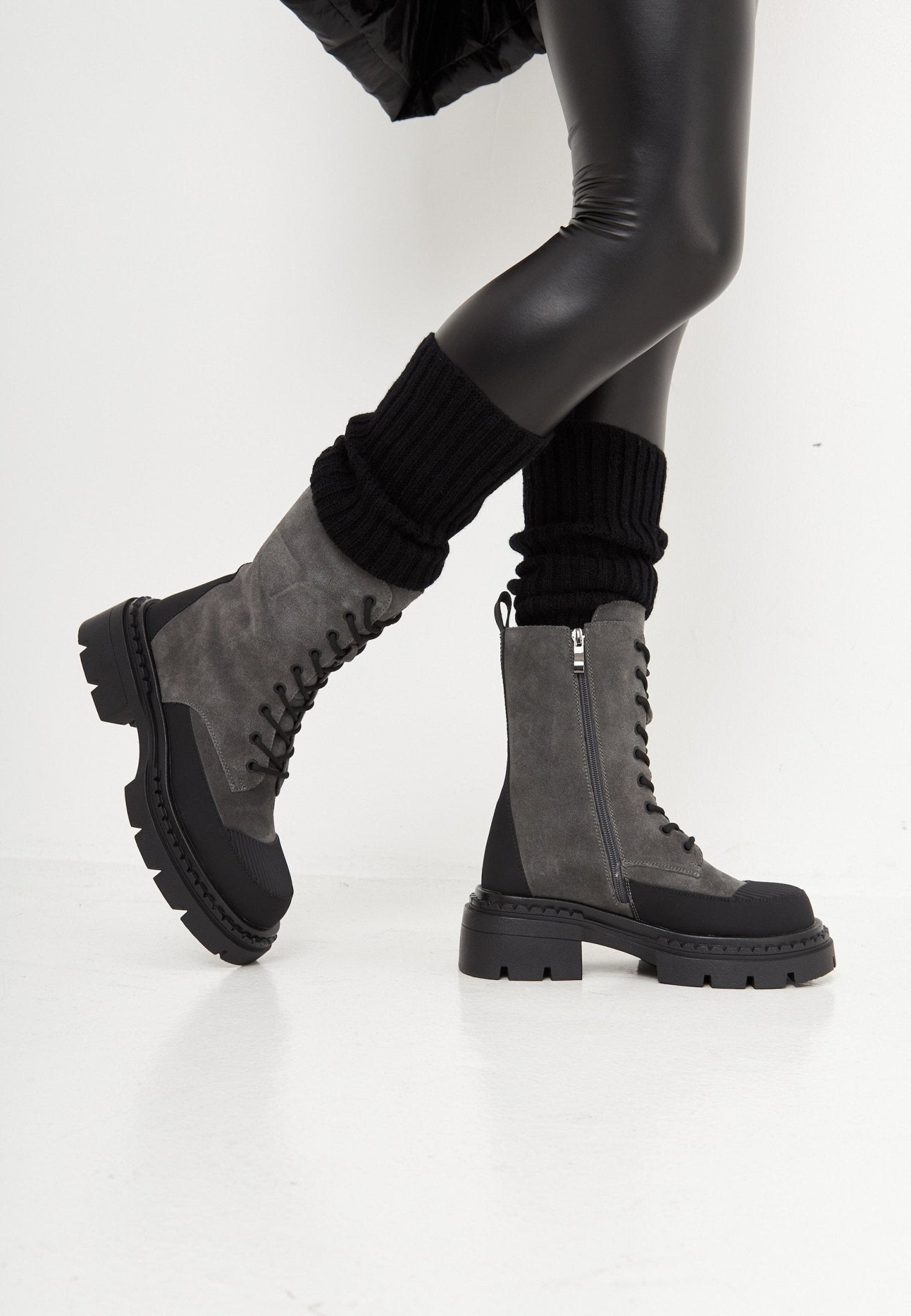 Elegant Lace-up Ankle Boots - Cesare Gaspari - Ankle Boots