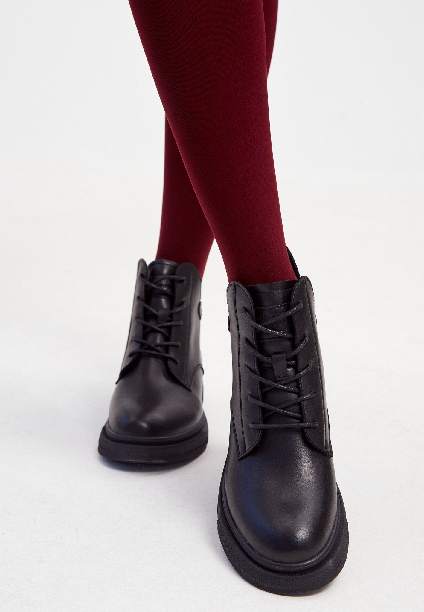 Flat black dress boots best sale