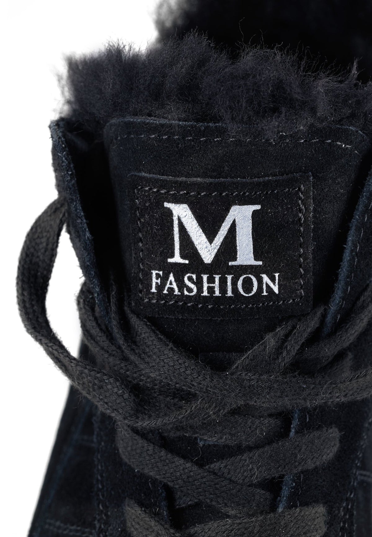 Flad sål vinterstøvler - sorte