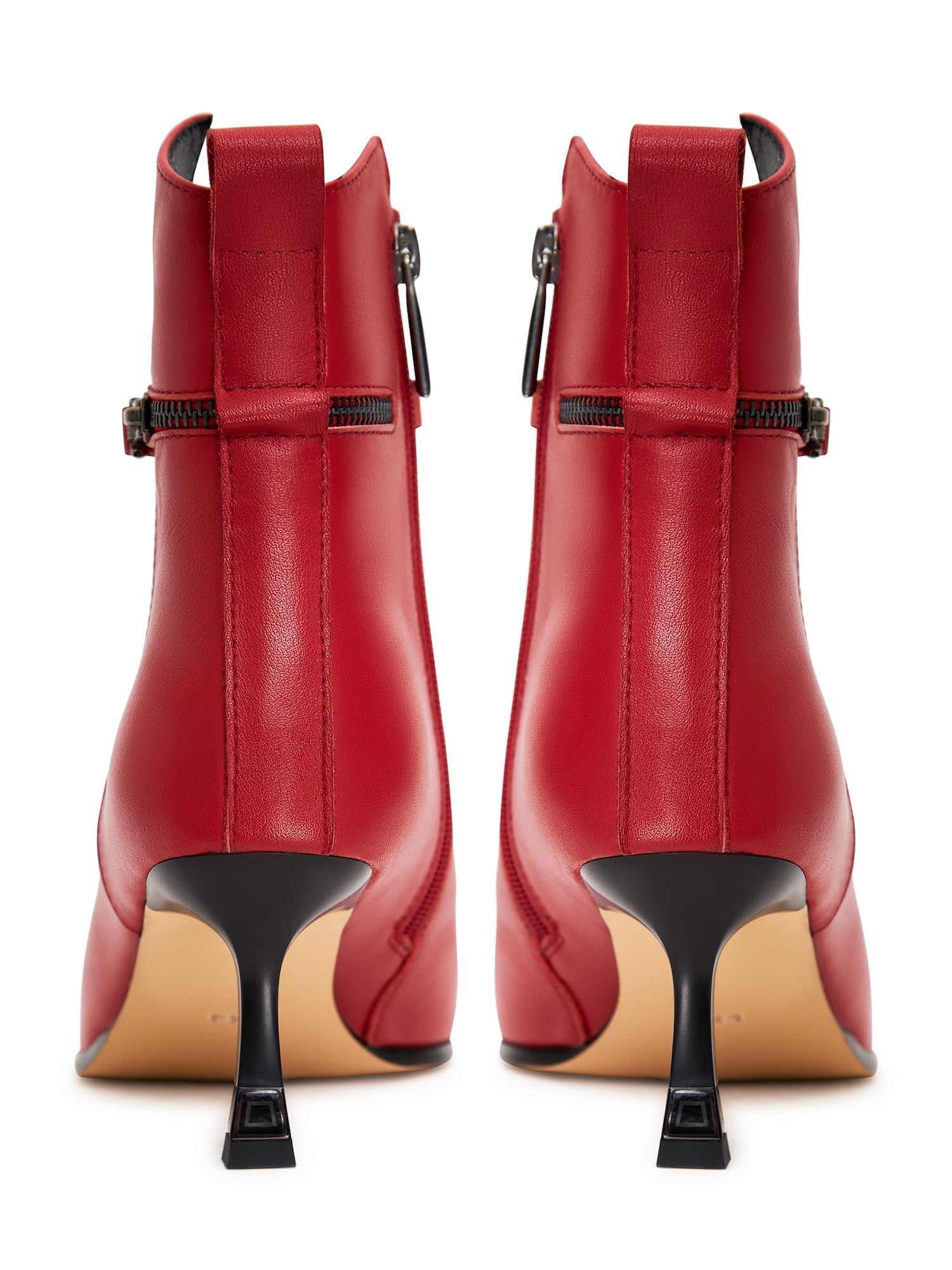 High Heeled Leather Ankle Boots - Cesare Gaspari - Ankle Boots