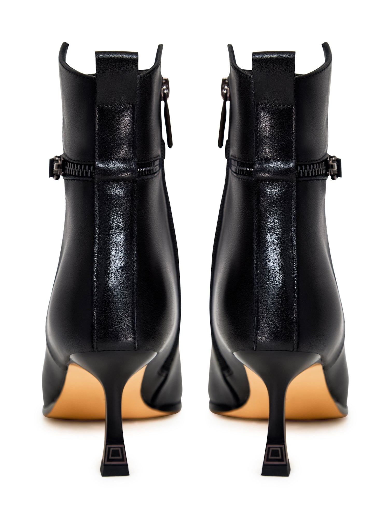 High Heeled Leather Ankle Boots - Cesare Gaspari - Ankle Boots