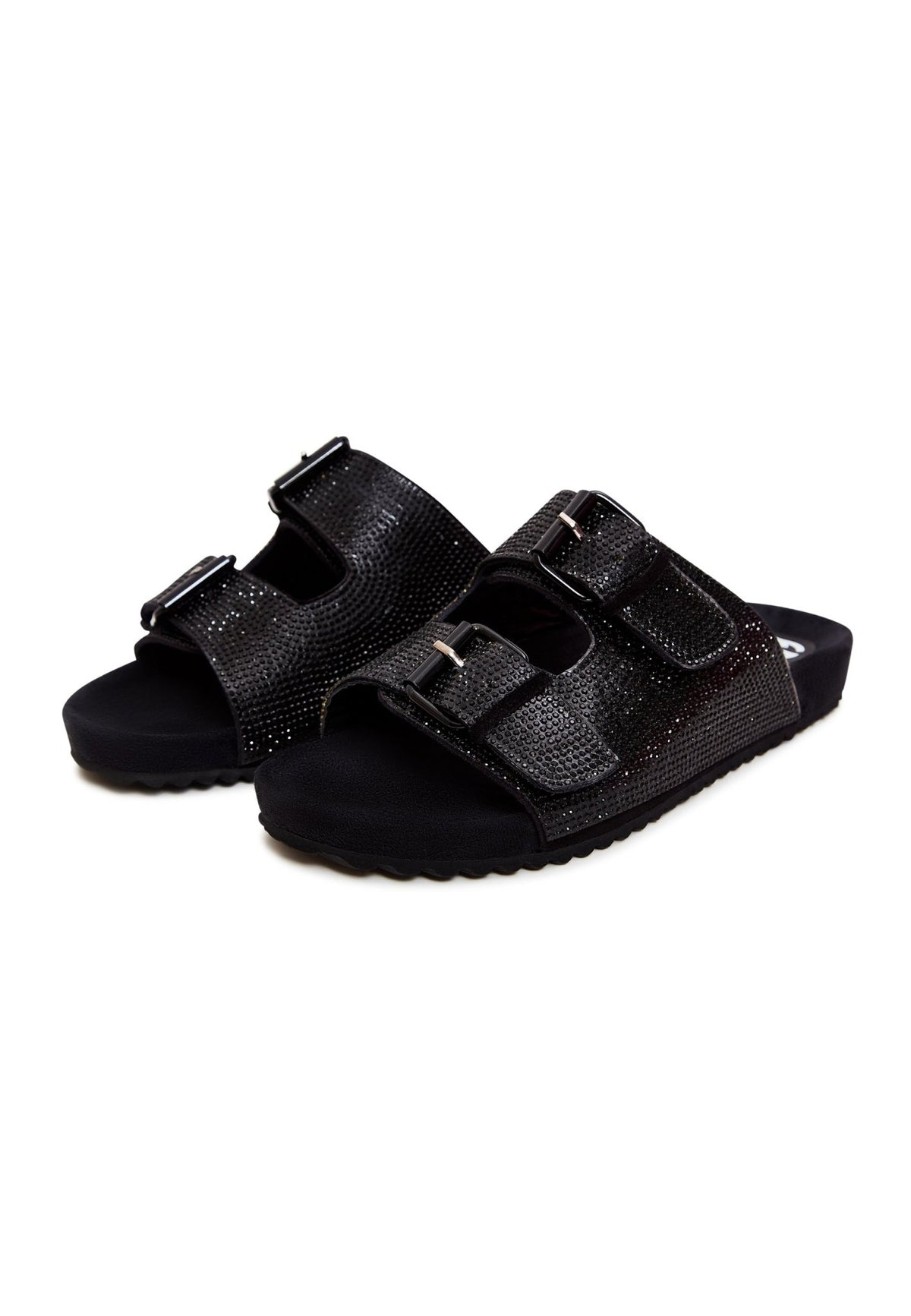 Mules à semelle plate Jewel - Noir