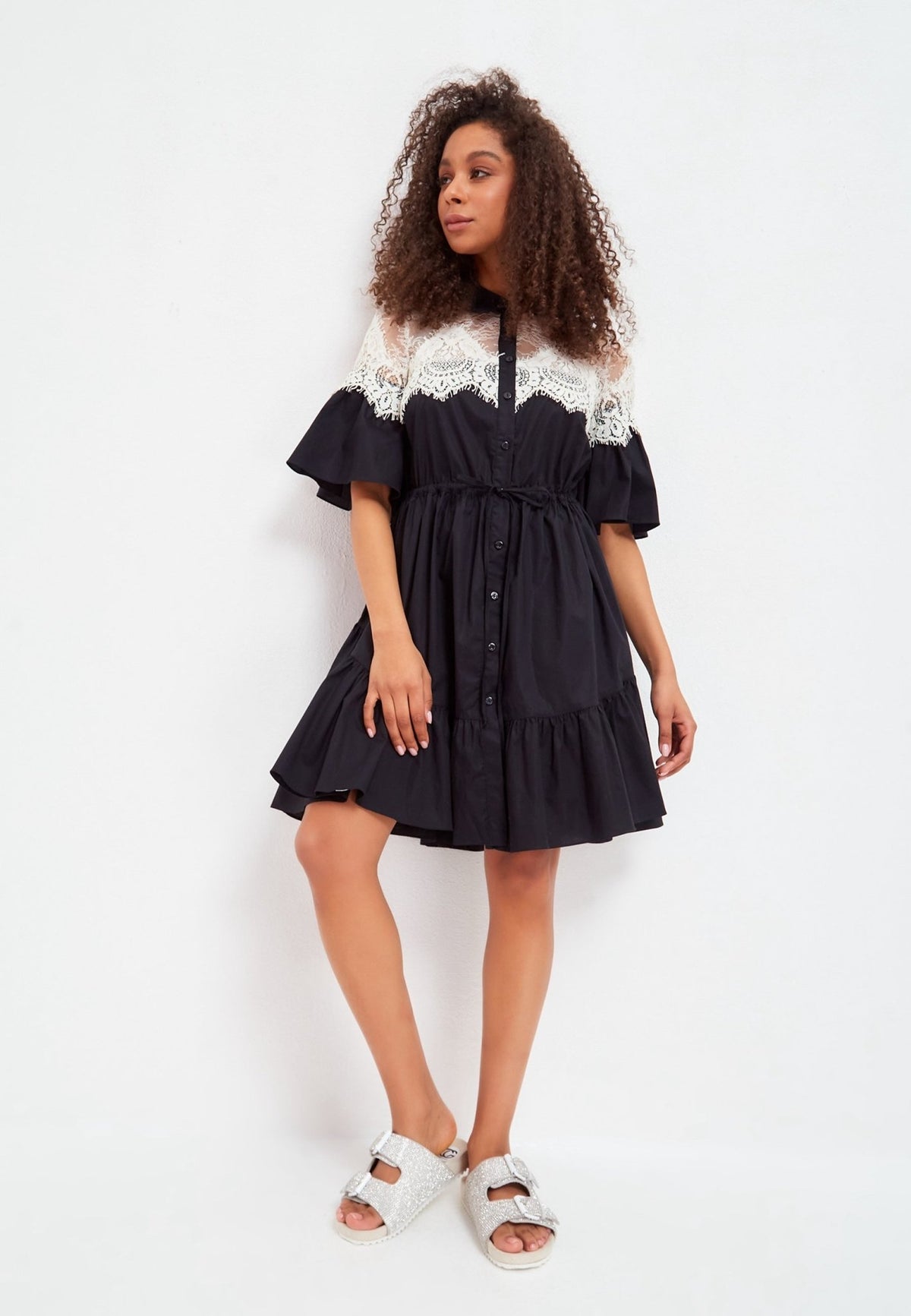 Mules con suela plana Jewel