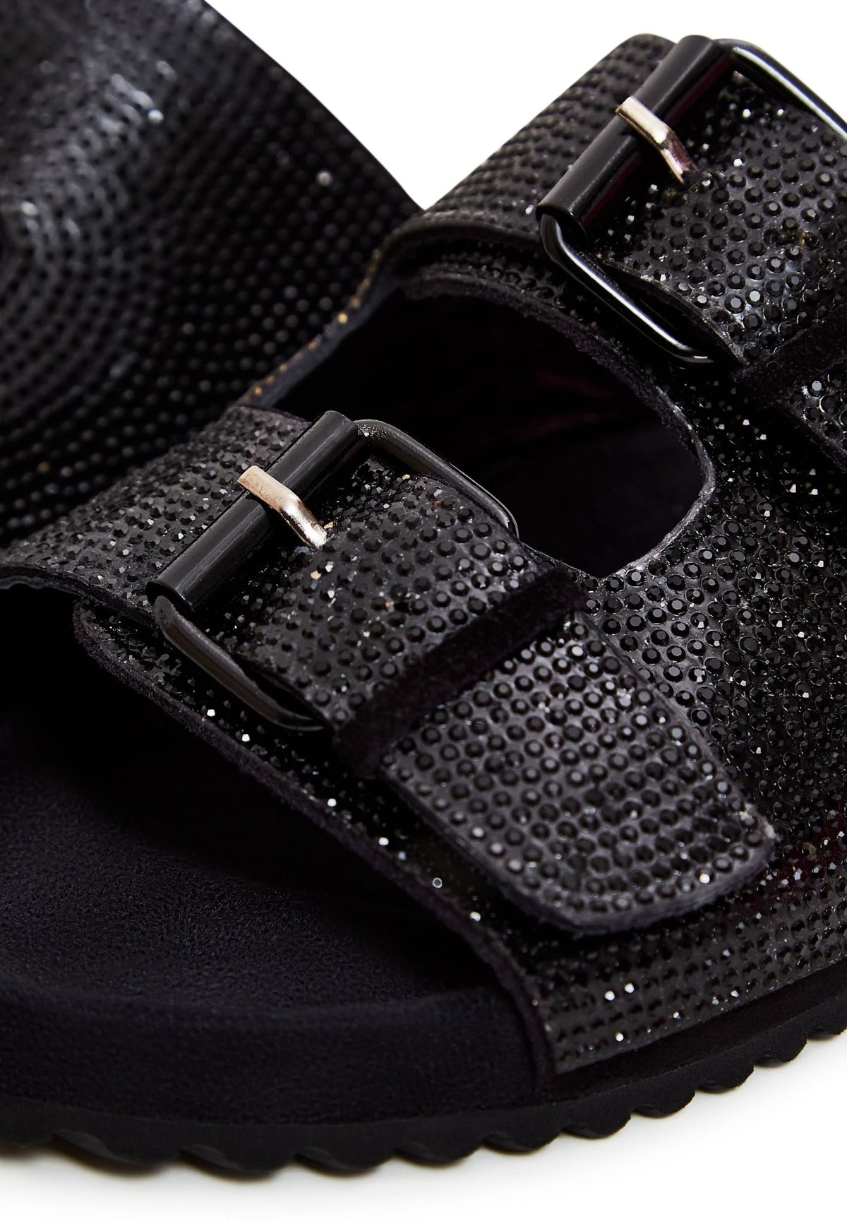 Mules à semelle plate Jewel - Noir