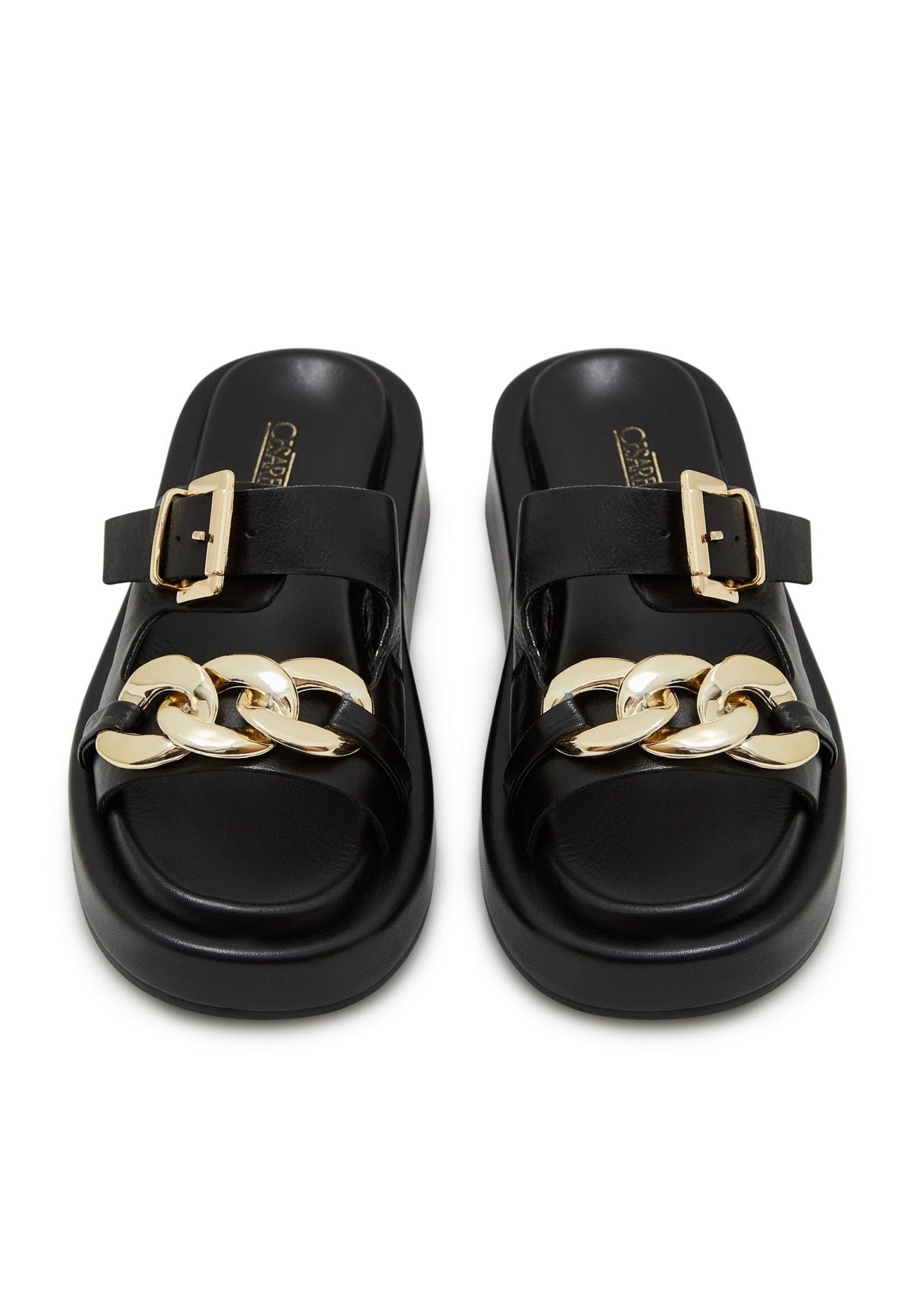 Leather Chain Sandals - Cesare Gaspari - Sandals