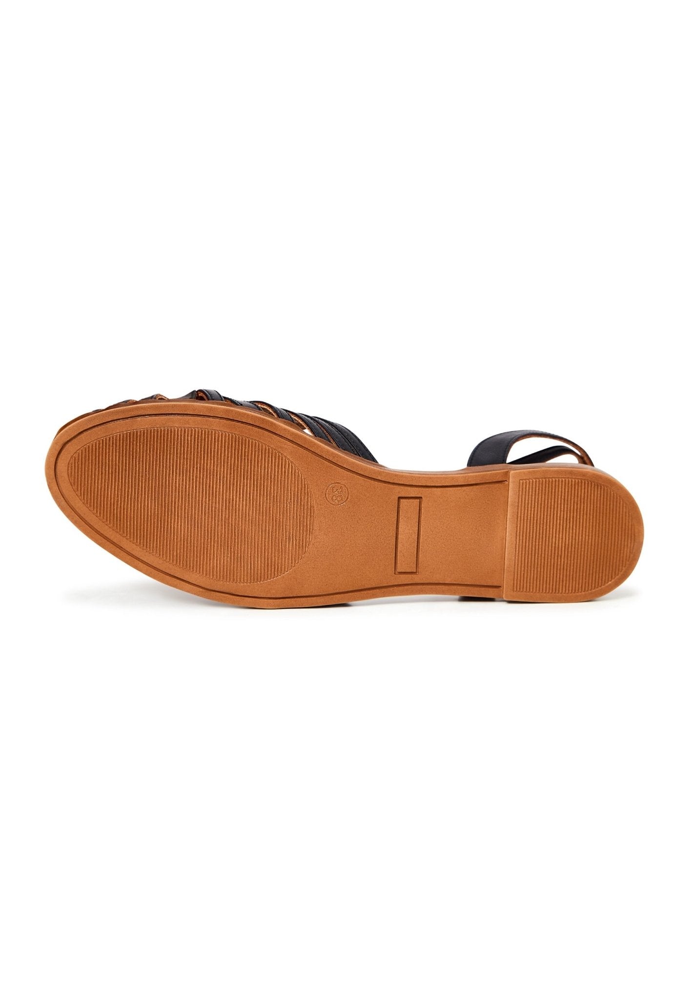 Leather Flat Sole Sandals - Cesare Gaspari - Sandals