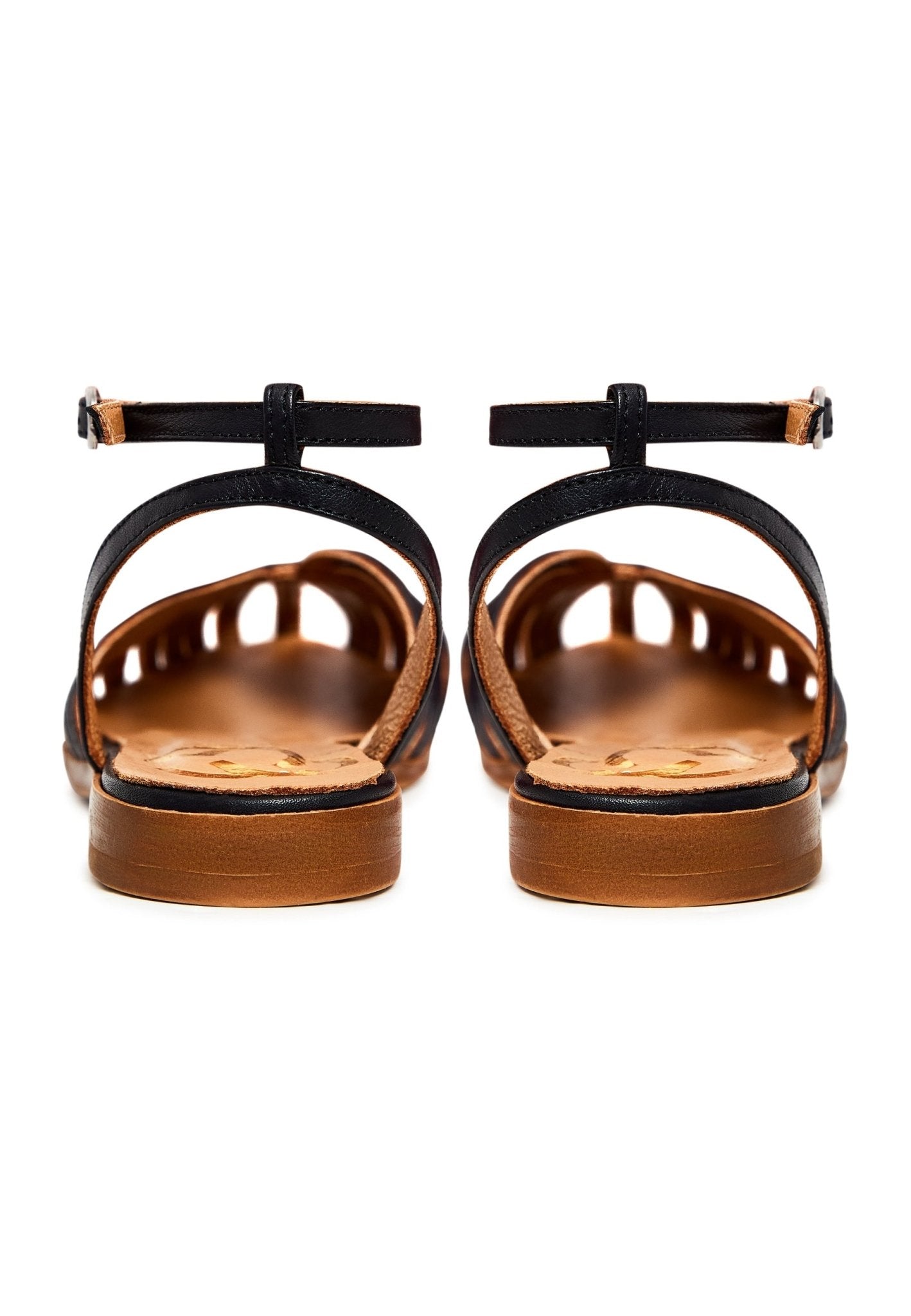 Leather Flat Sole Sandals - Cesare Gaspari - Sandals