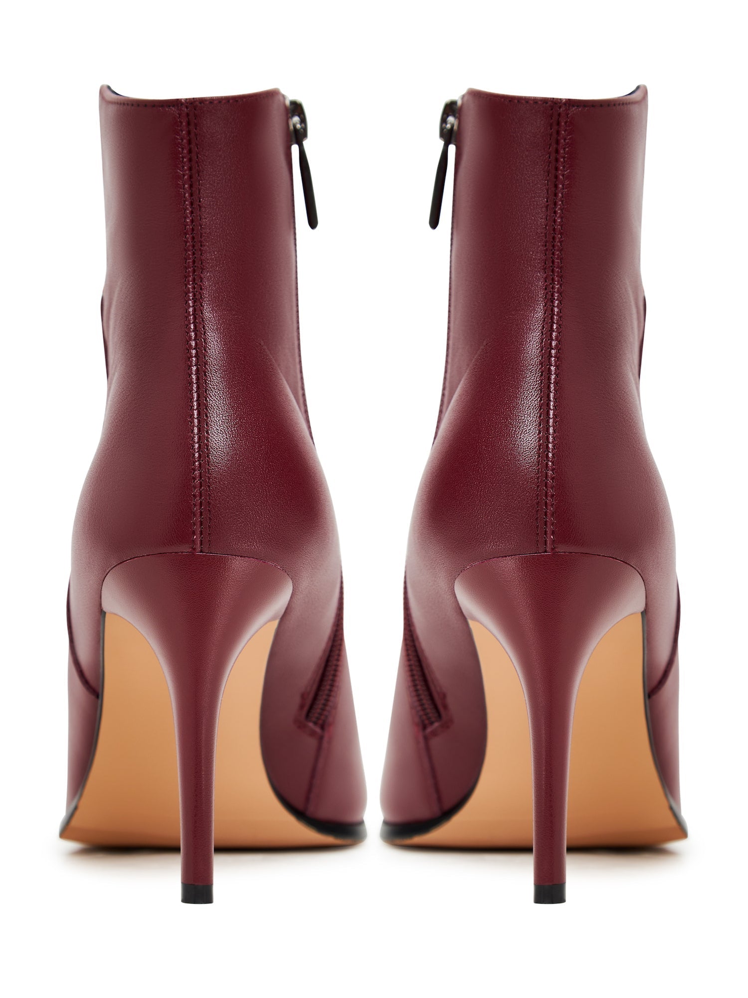 Leather High Heeled Ankle Boots - Cesare Gaspari - Ankle Boots