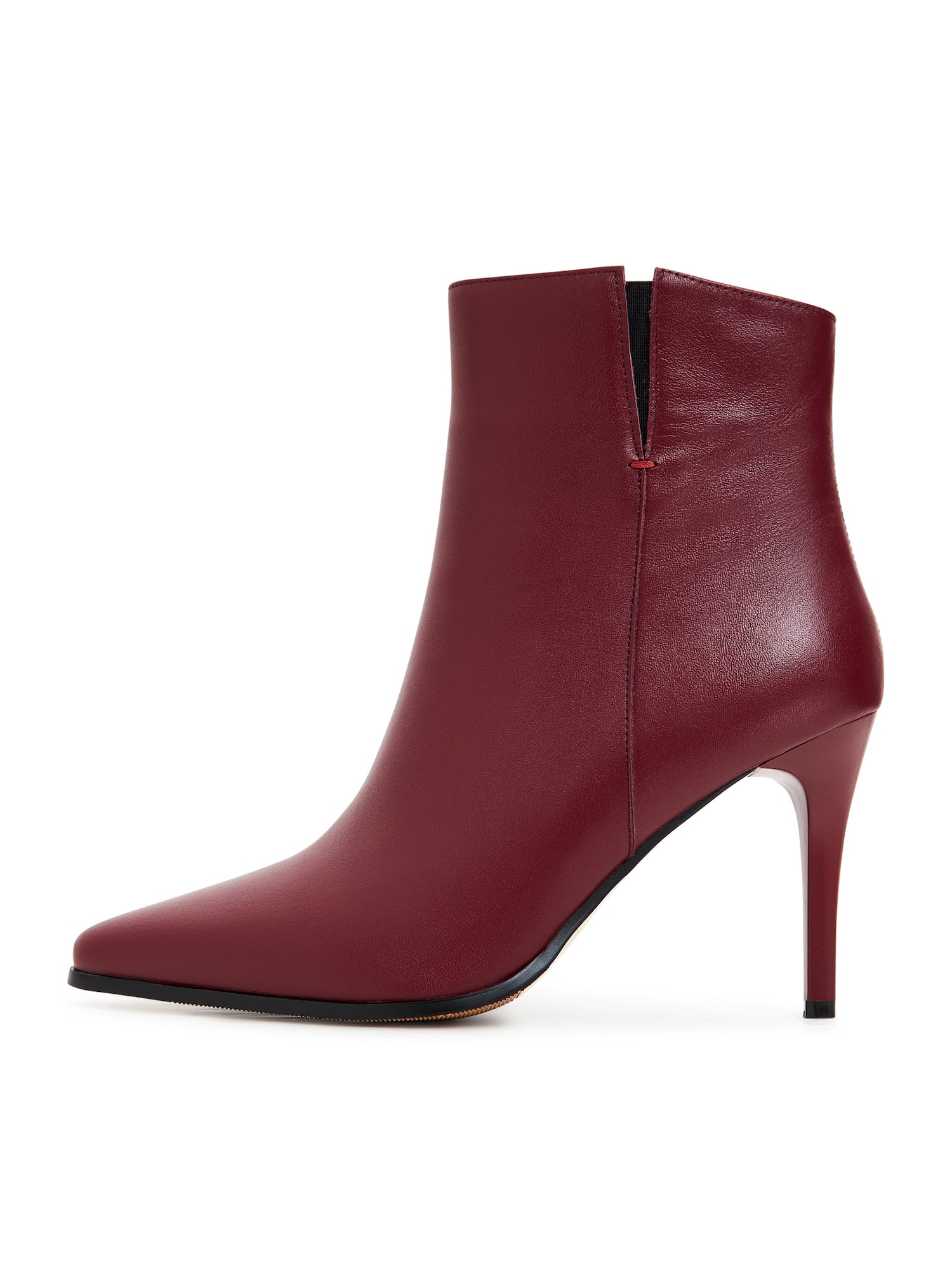 Leather High Heeled Ankle Boots - Cesare Gaspari - Ankle Boots