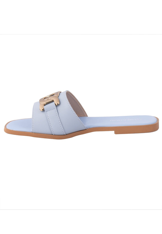Ledersandalen - Blau