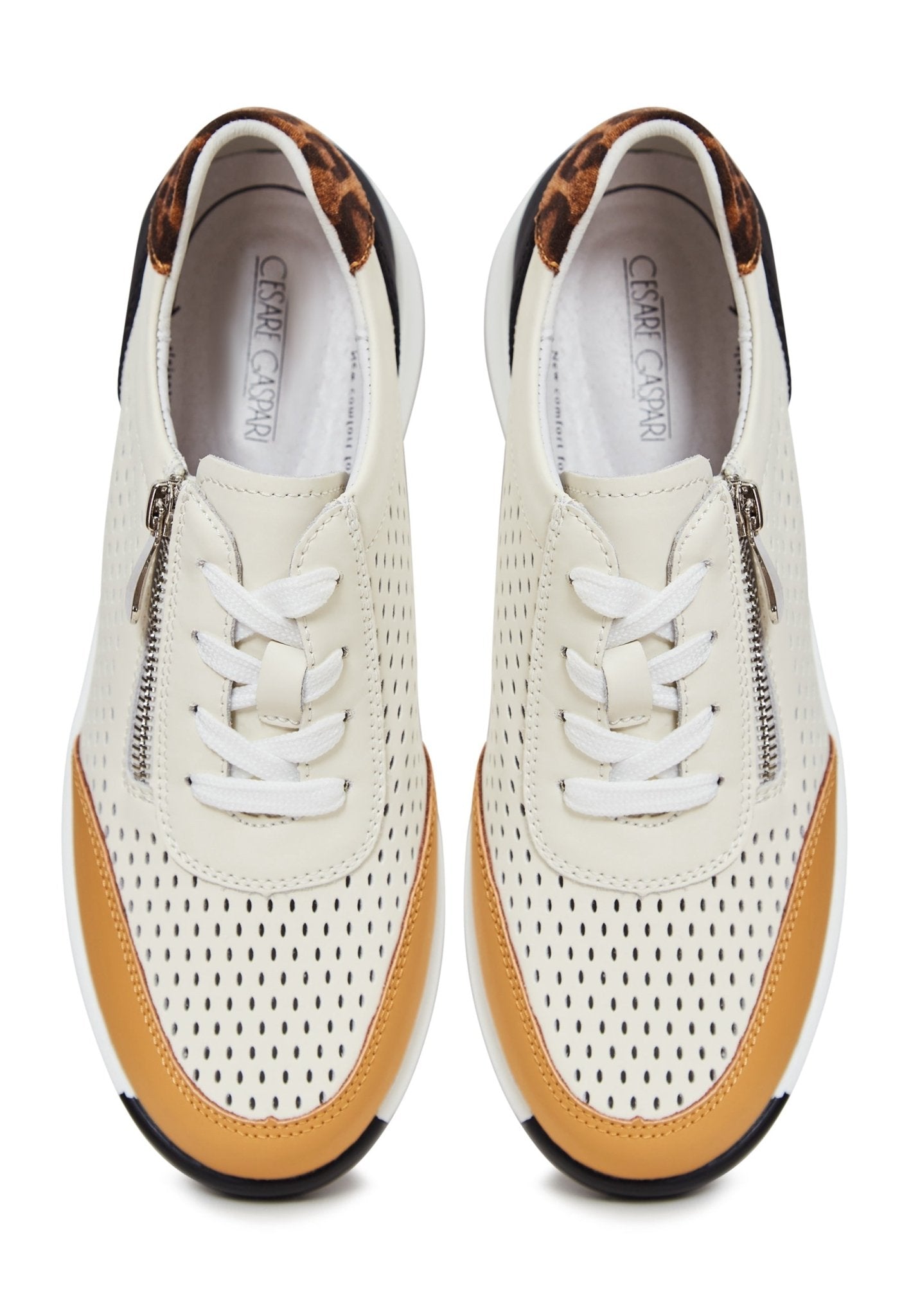 Platform Leather Sneakers - Cesare Gaspari - Sneakers