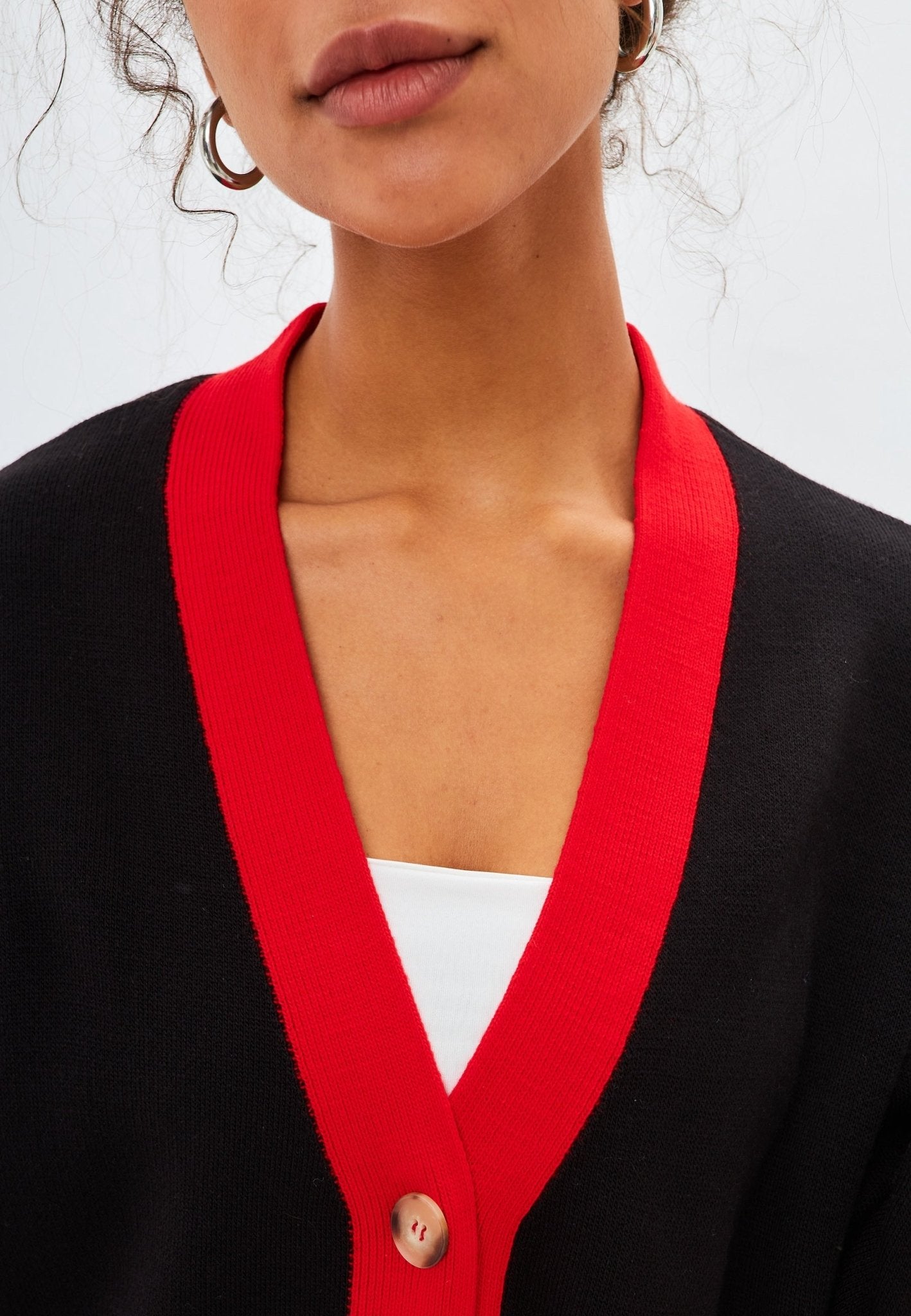 Puffy Sleeve Cardigan - Cesare Gaspari -