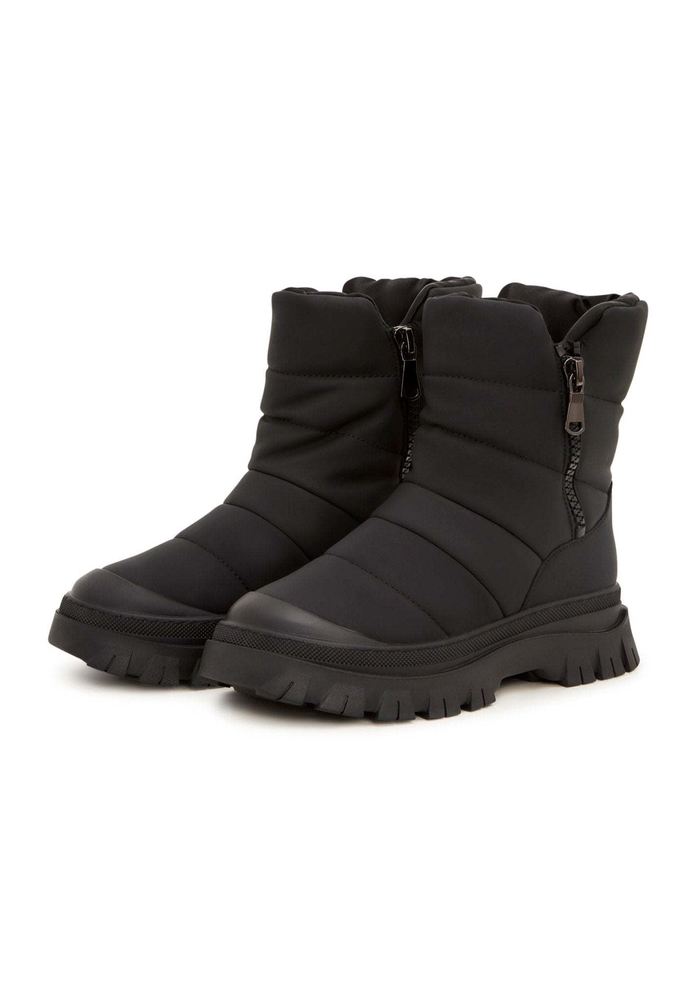 Suede Platform Winter Boots - Cesare Gaspari - Boots