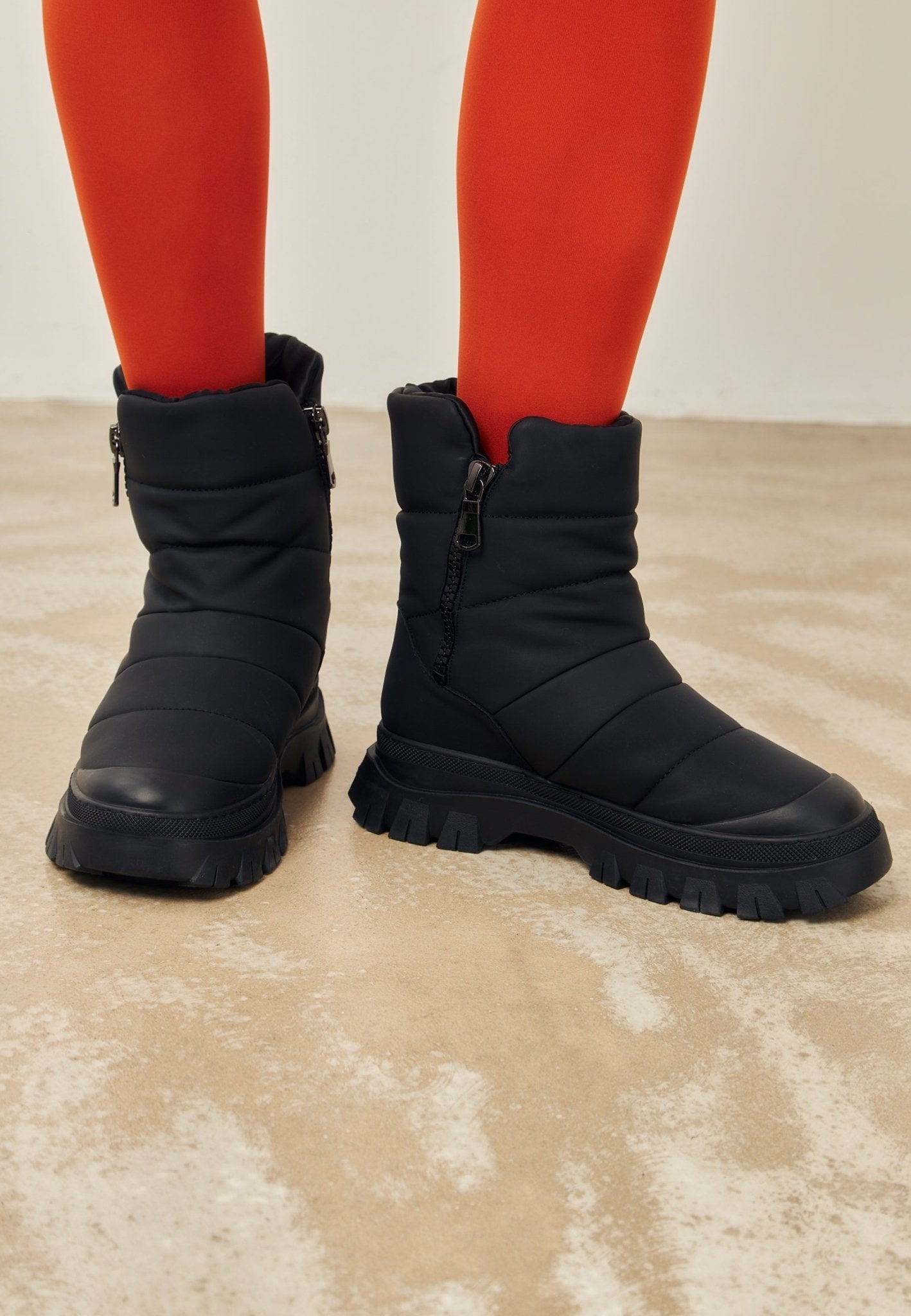 Suede Platform Winter Boots - Cesare Gaspari - Boots