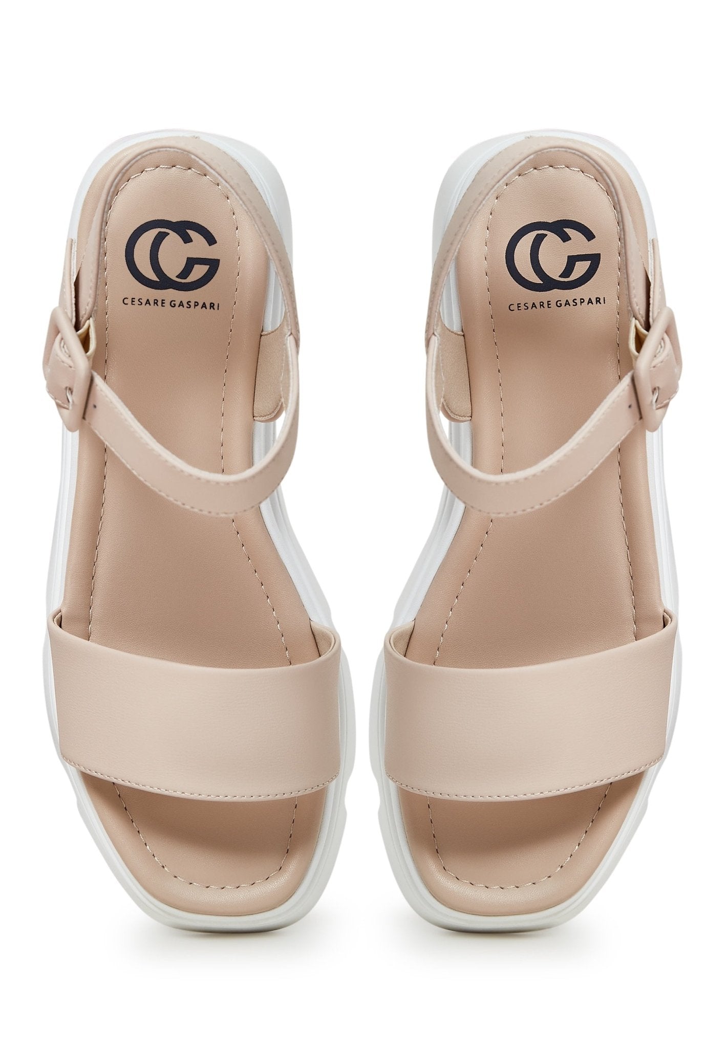 Urban Leather Platform Sandals - Cesare Gaspari - Sandals