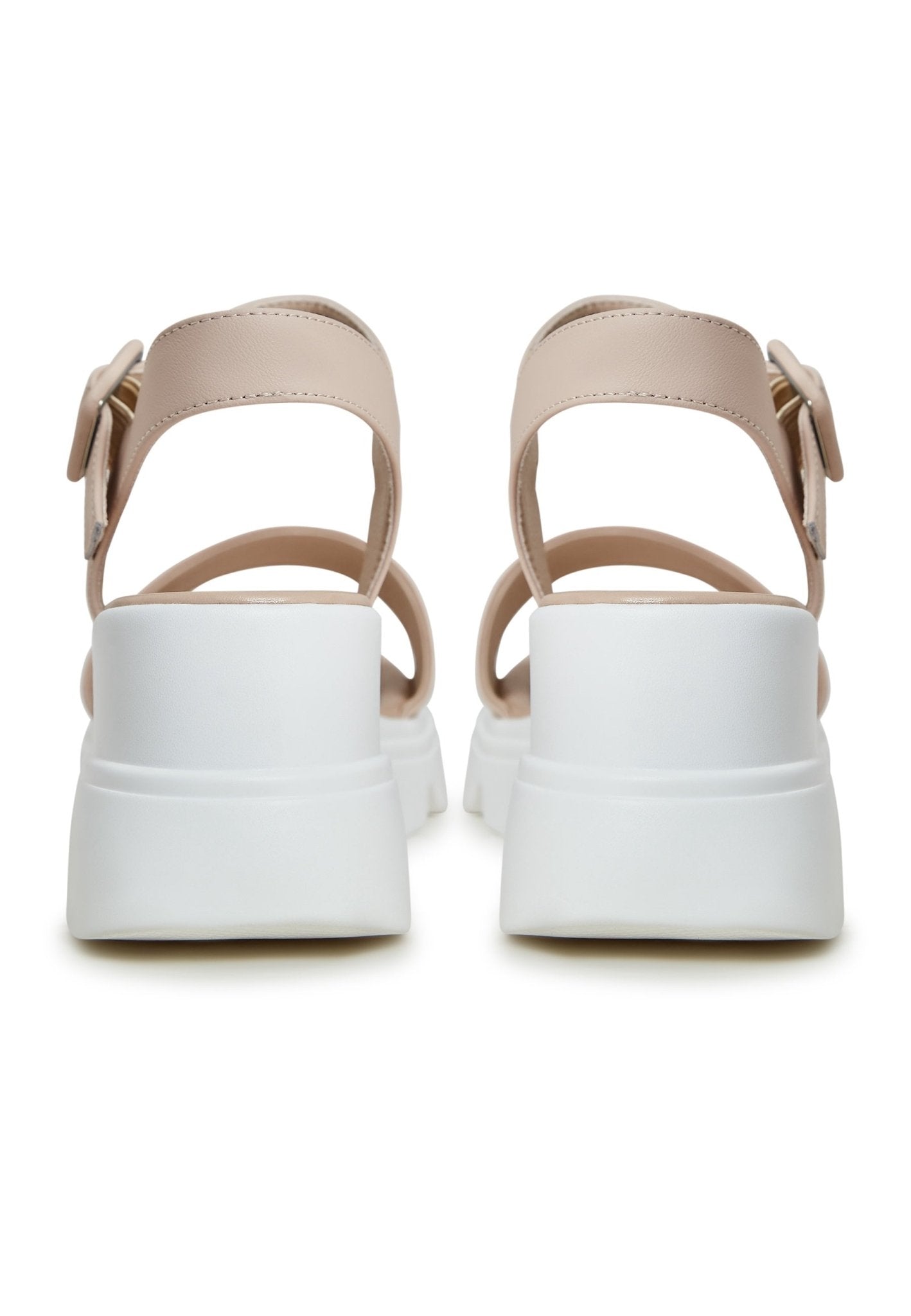 Urban Leather Platform Sandals - Cesare Gaspari - Sandals