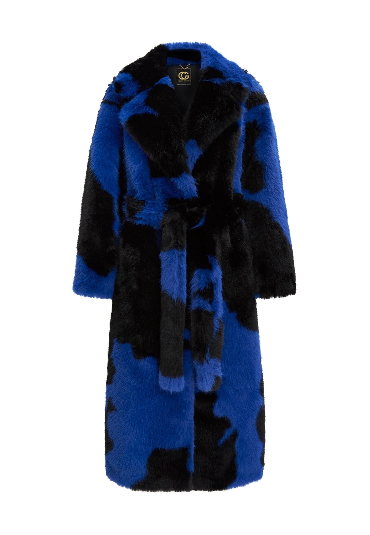 Winter Faux Fur Coat Juana- Blue