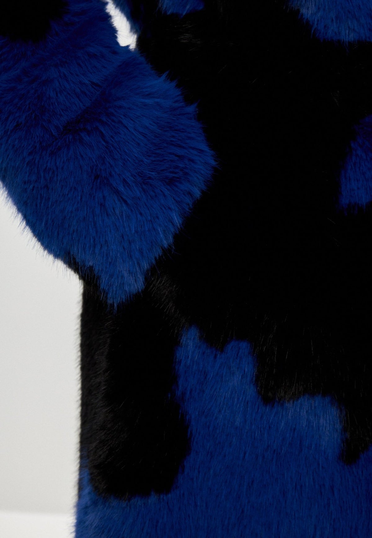 Winter Faux Fur Coat Juana- Blue