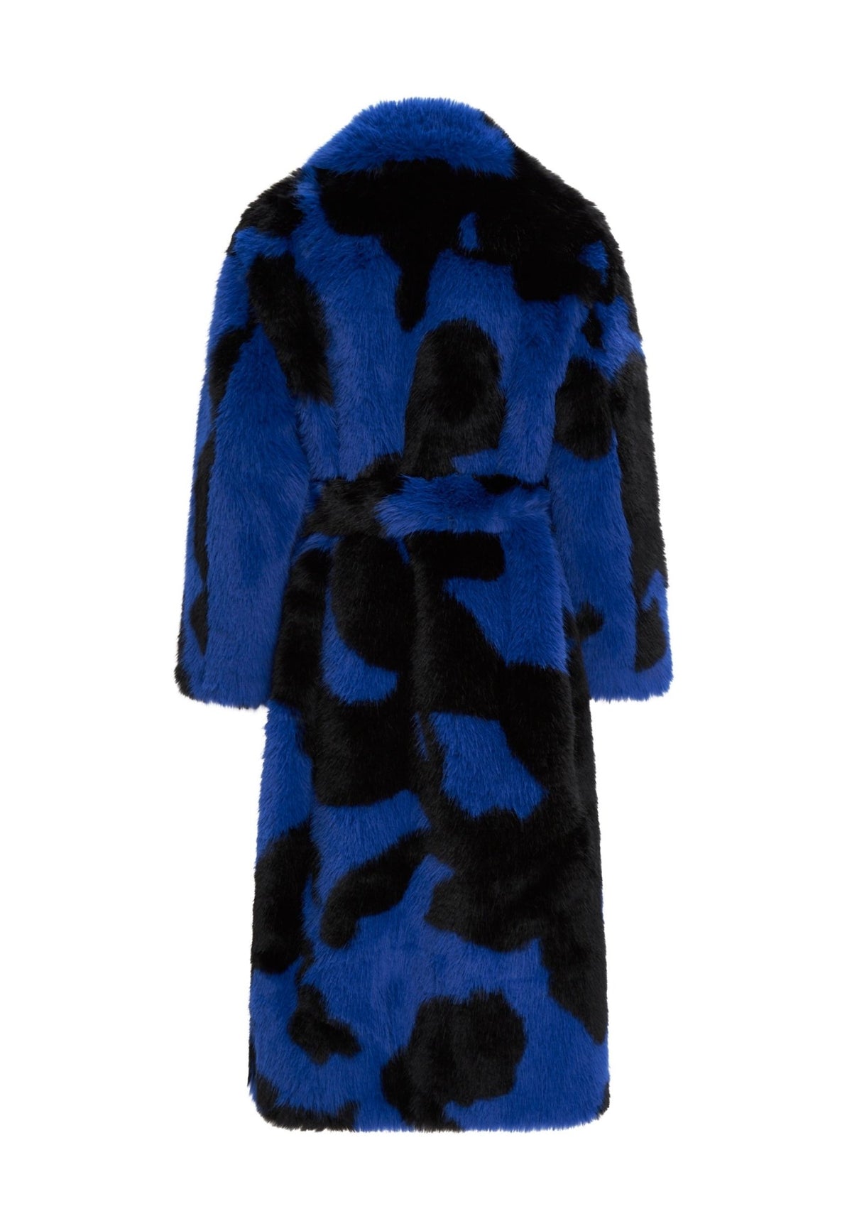 Winter Faux Fur Coat Juana- Blue